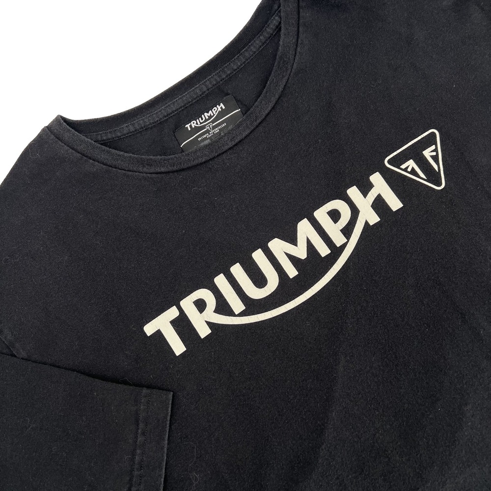 TRIUMPH Men's Size XXXL Black/White Graphic Print Short-Sleeve Crewneck T-Shirt